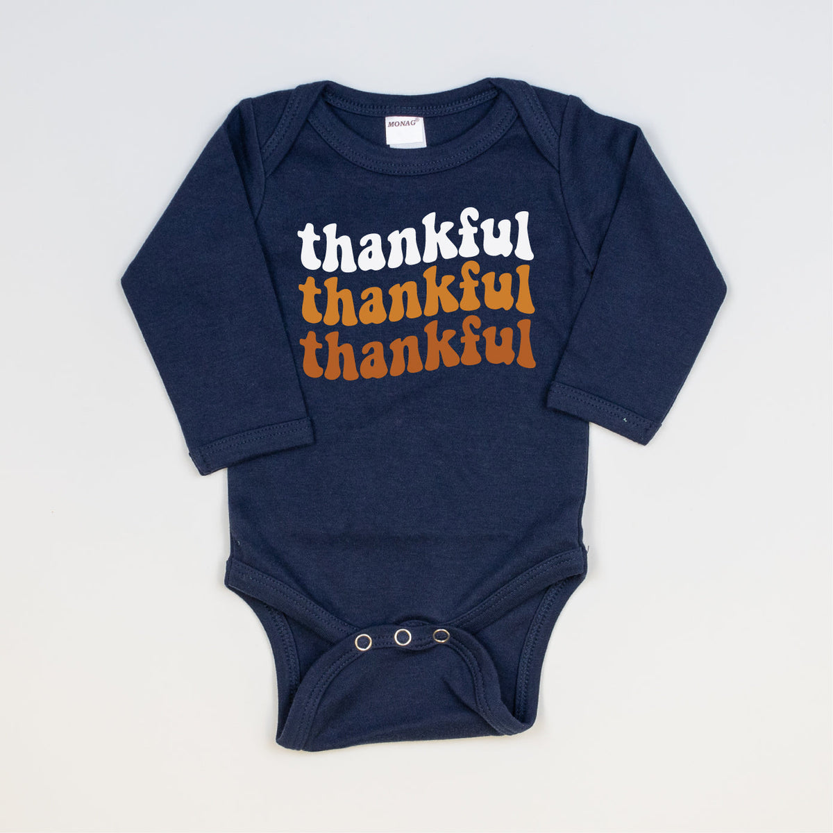 Cuddle Sleep Dream Thankful Thankful Thankful | Navy Bodysuit