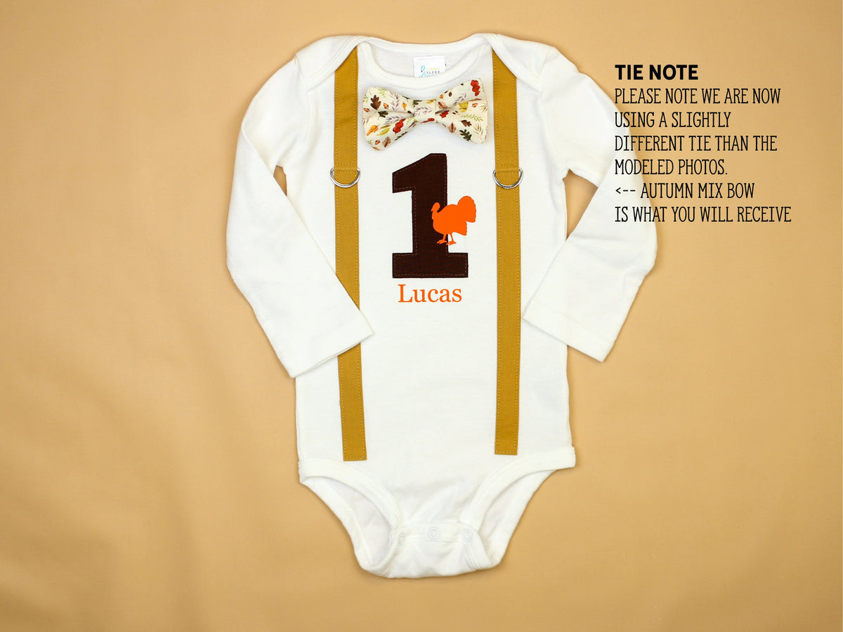 Cuddle Sleep Dream Thanksgiving 1st Birthday Onesie