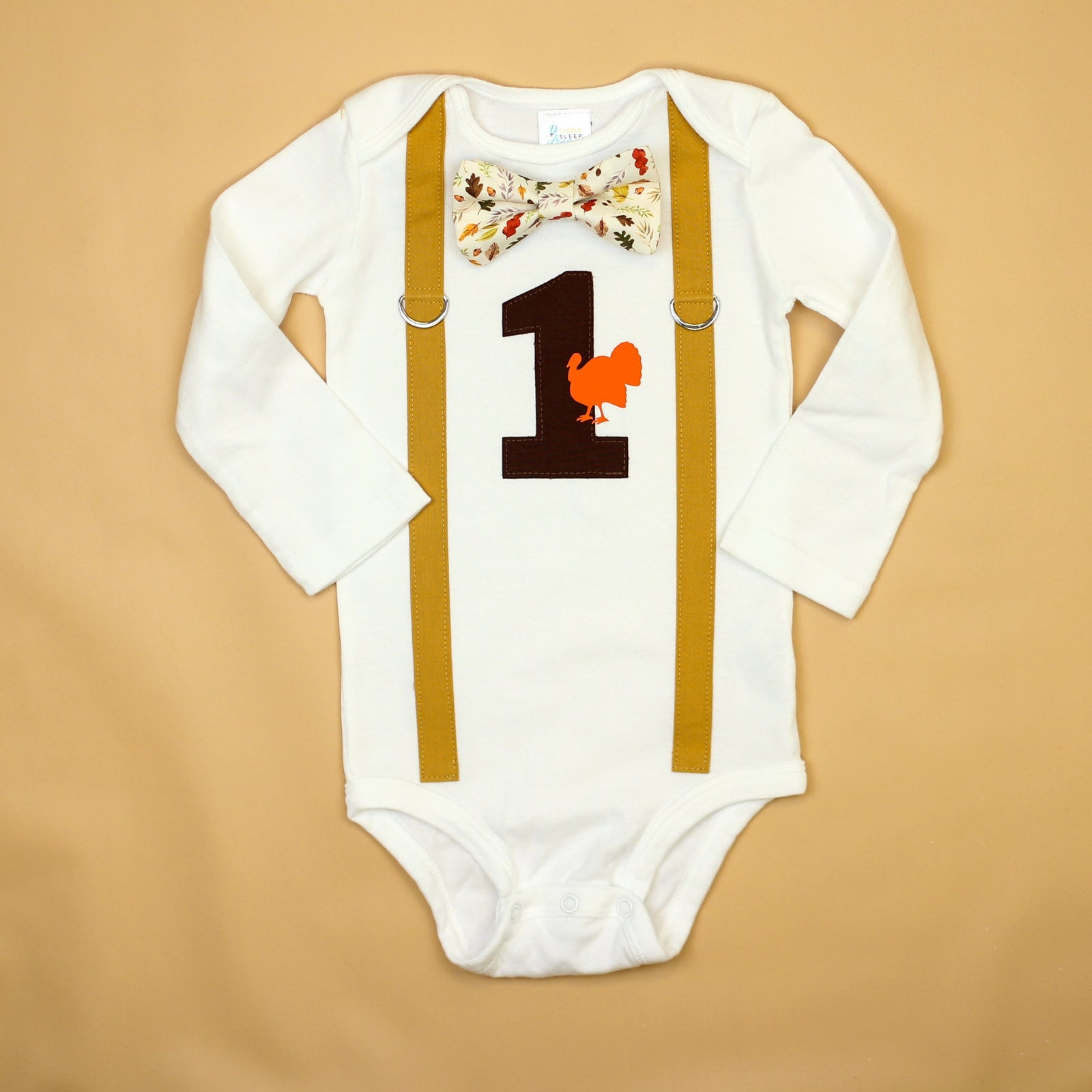 Cuddle Sleep Dream Thanksgiving 1st Birthday Onesie