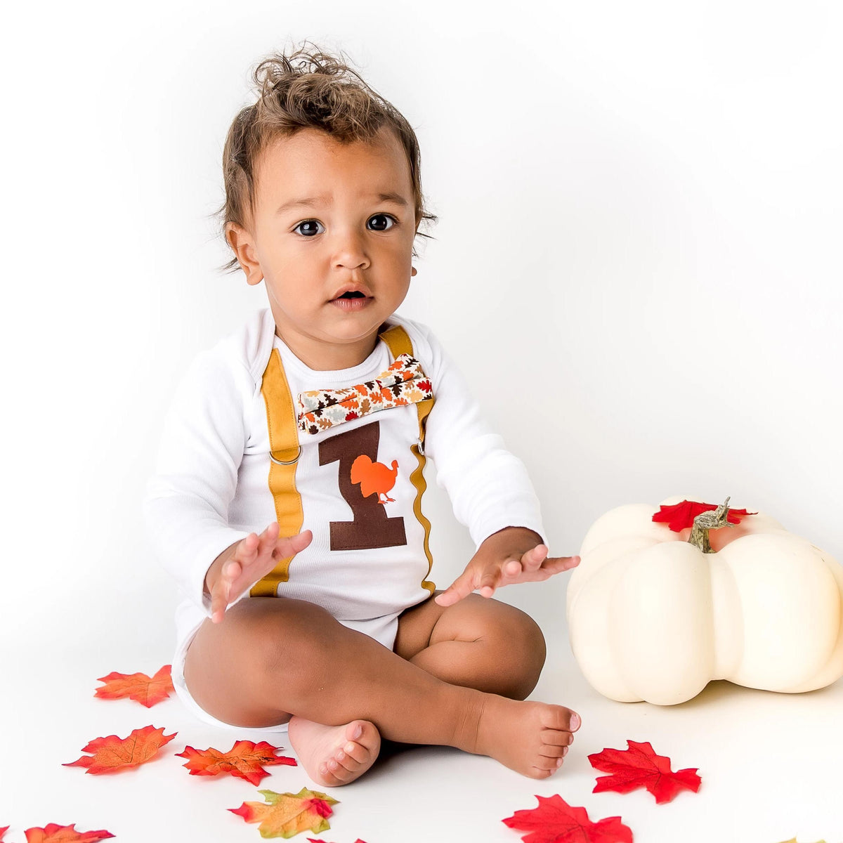 Cuddle Sleep Dream Thanksgiving 1st Birthday Onesie