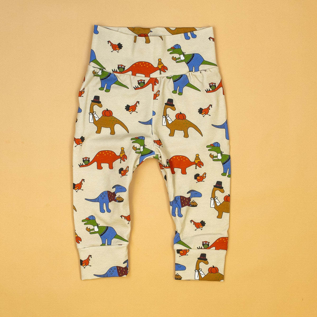 Cuddle Sleep Dream Leggings Thanksgiving Dinosaur Leggings