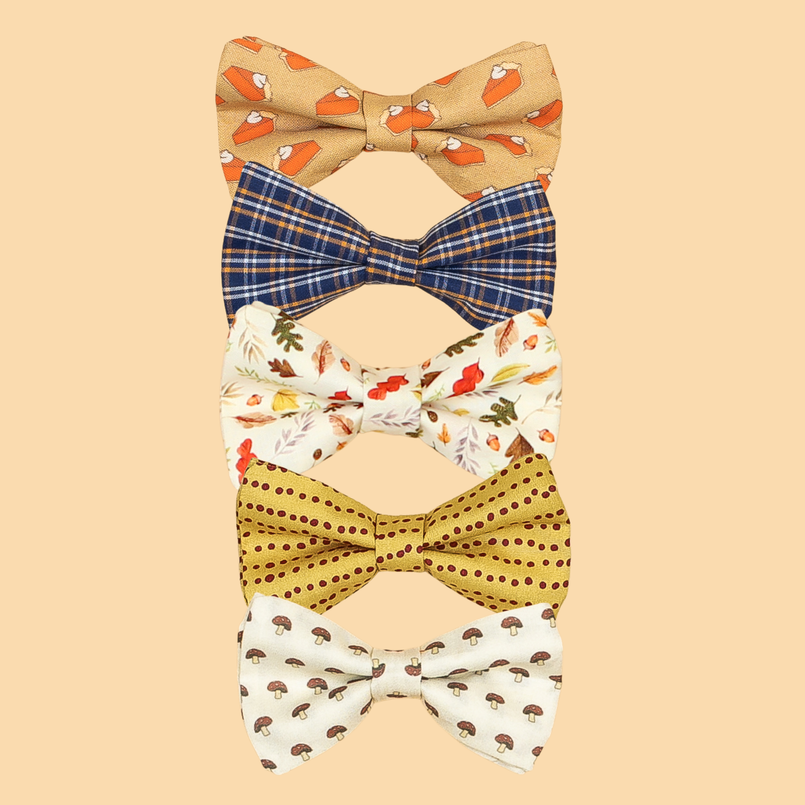 Cuddle Sleep Dream Ties Thanksgiving/Fall Snap-On Tie