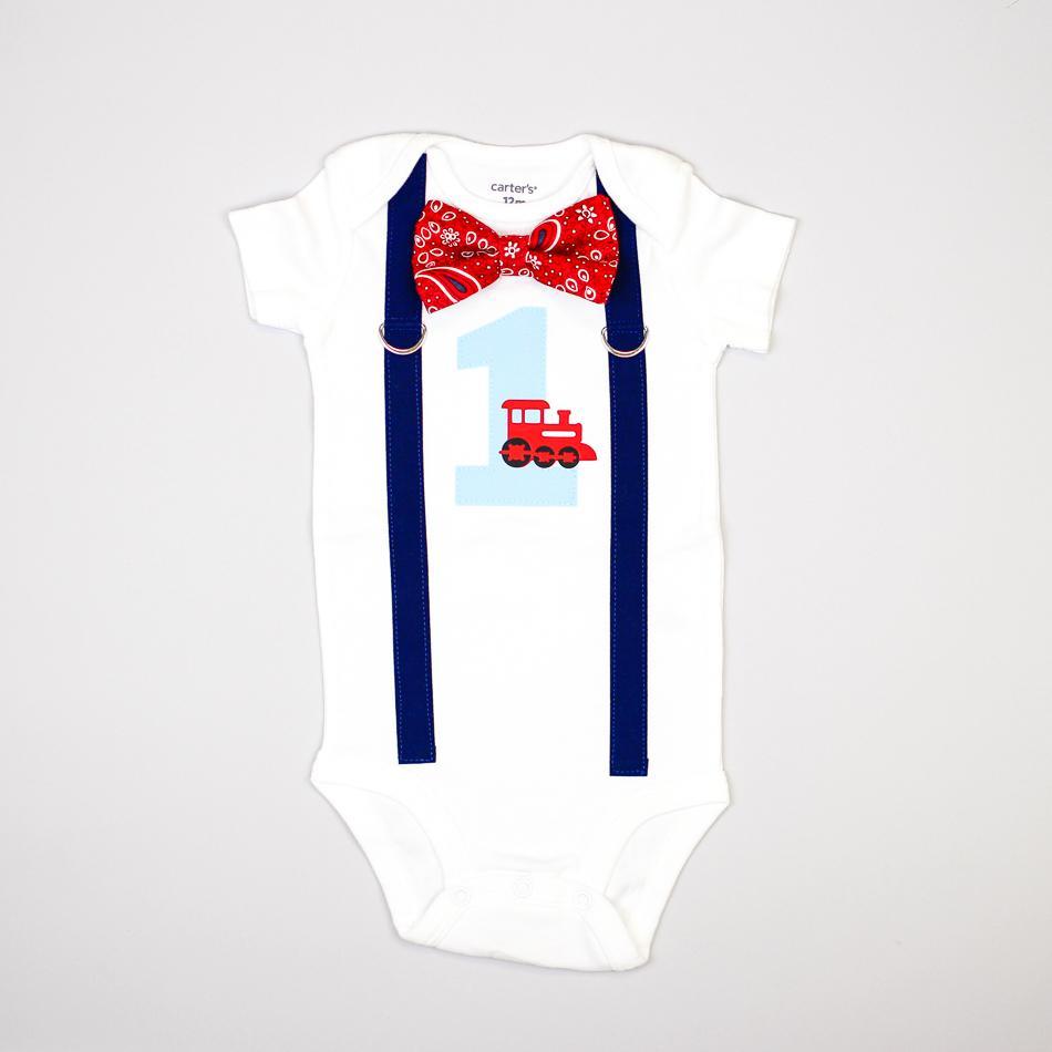 Train 1st Birthday Onesie