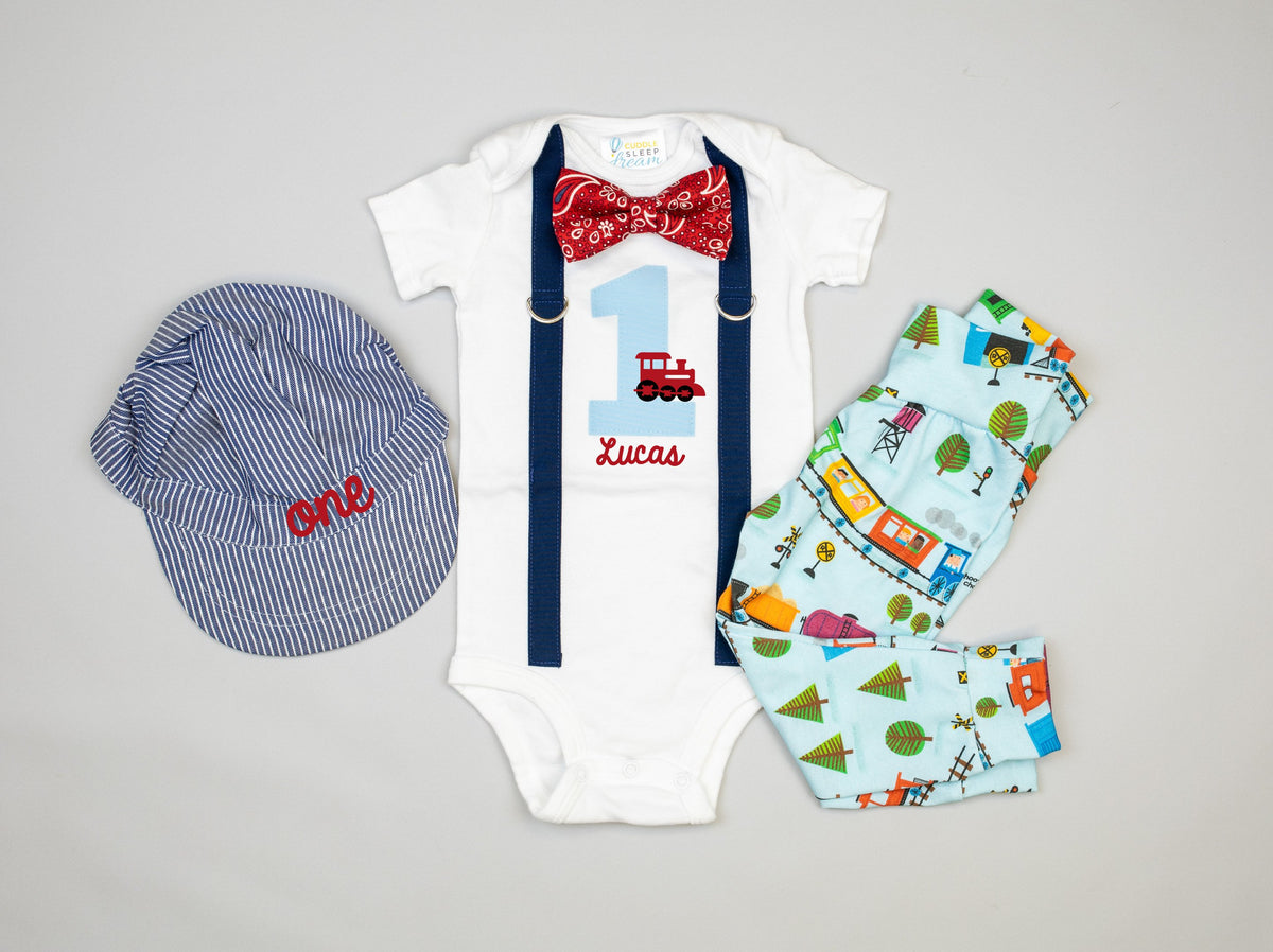Train 1st Birthday Onesie