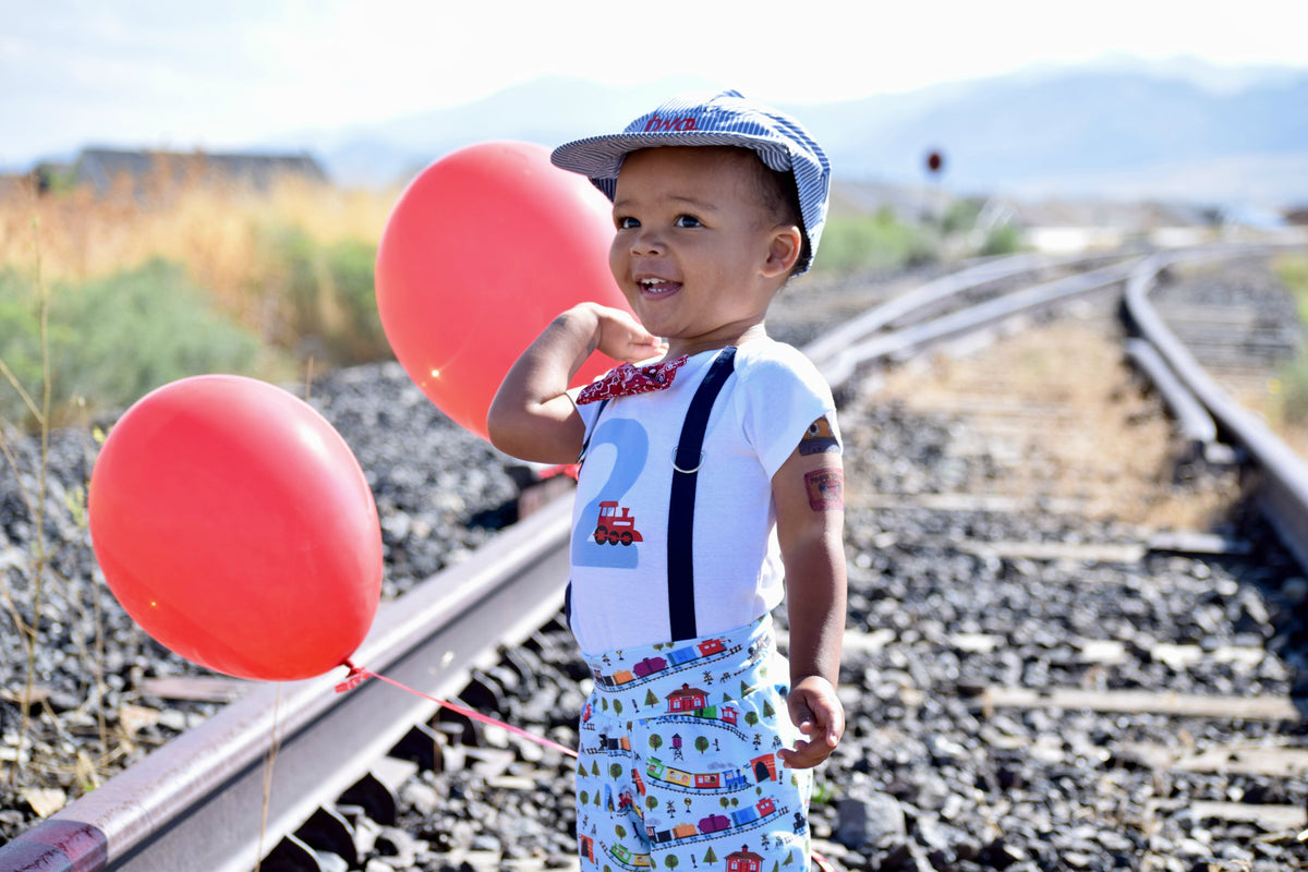 Train 1st Birthday Onesie