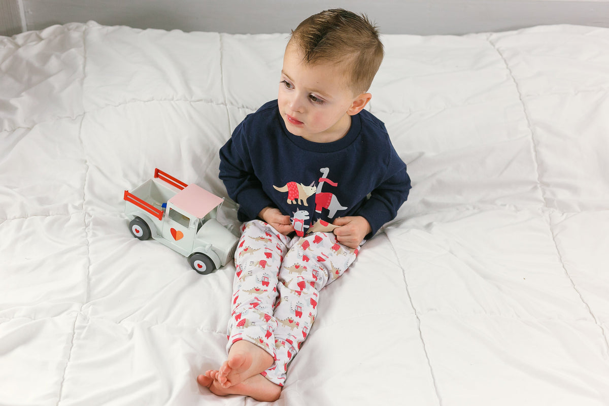 Cuddle Sleep Dream Slim Joggers Valentine Dapper Dinos Slim Joggers