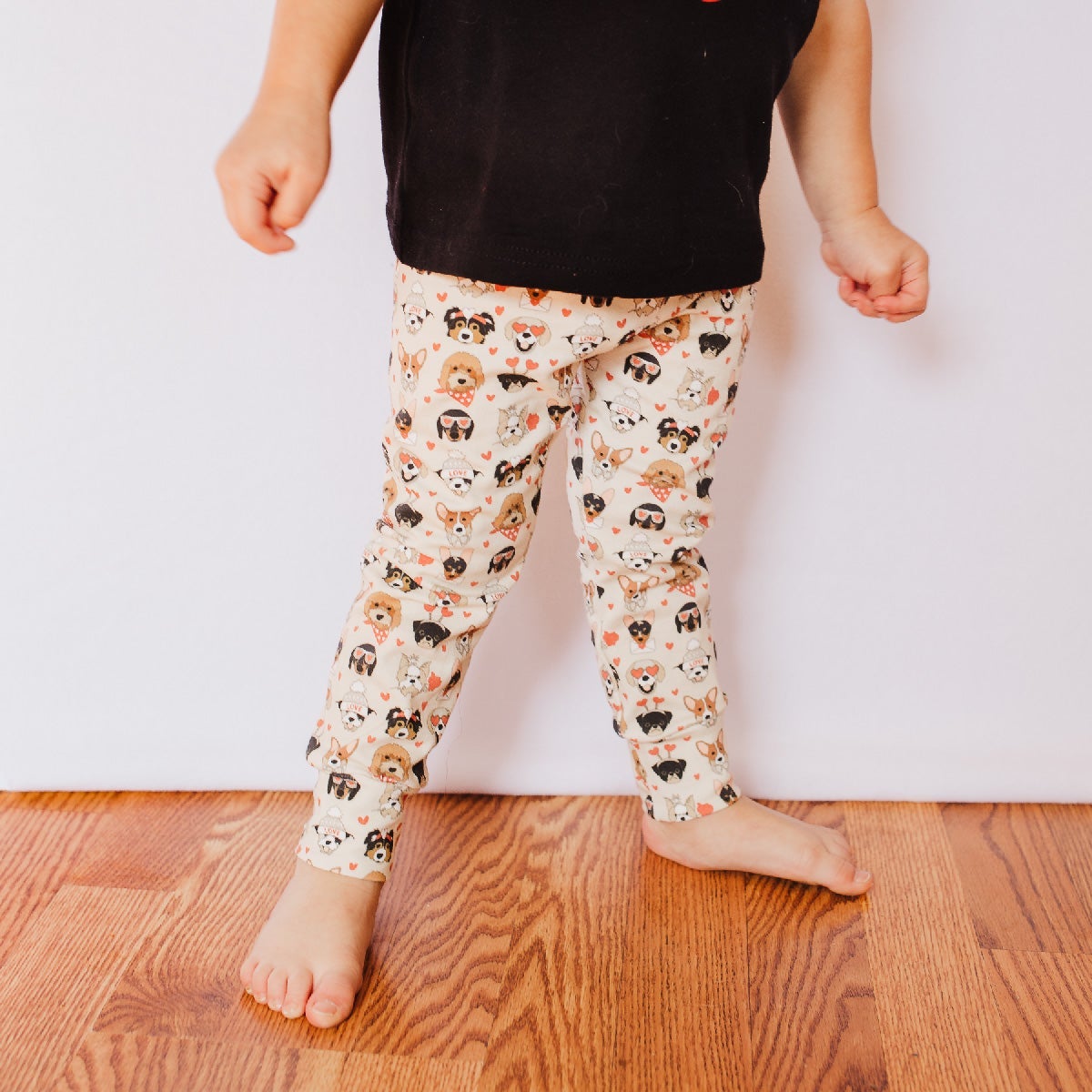 Cuddle Sleep Dream Leggings Valentine Doggies Leggings