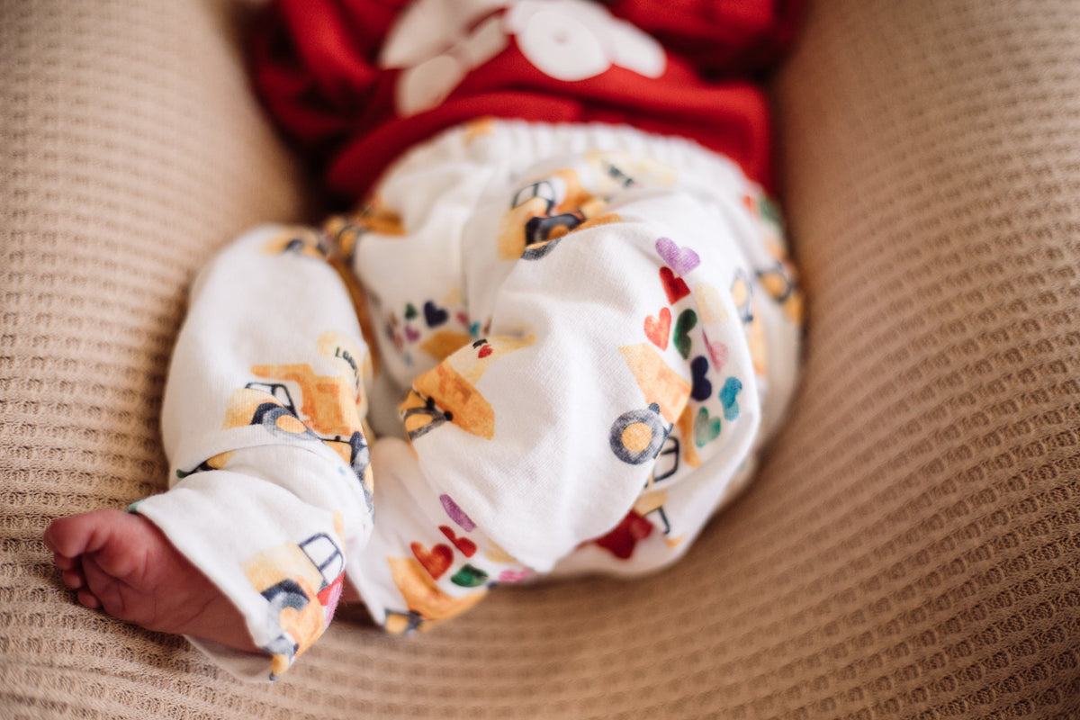 Cuddle Sleep Dream Slim Joggers Valentine Dump Trucks Slim Joggers