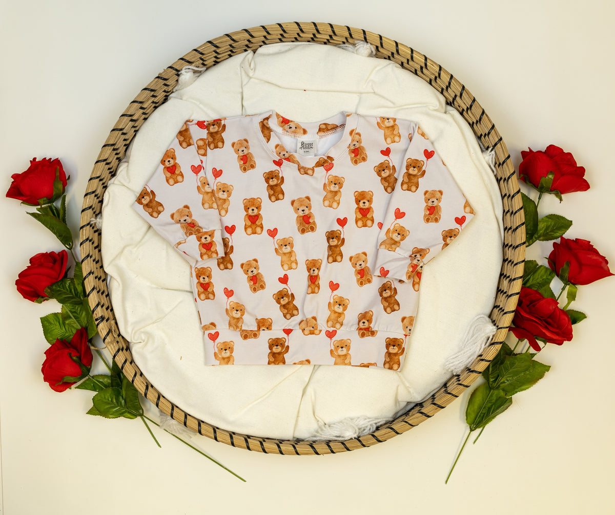 Cuddle Sleep Dream Sweater Valentine Teddy Bear Pullover