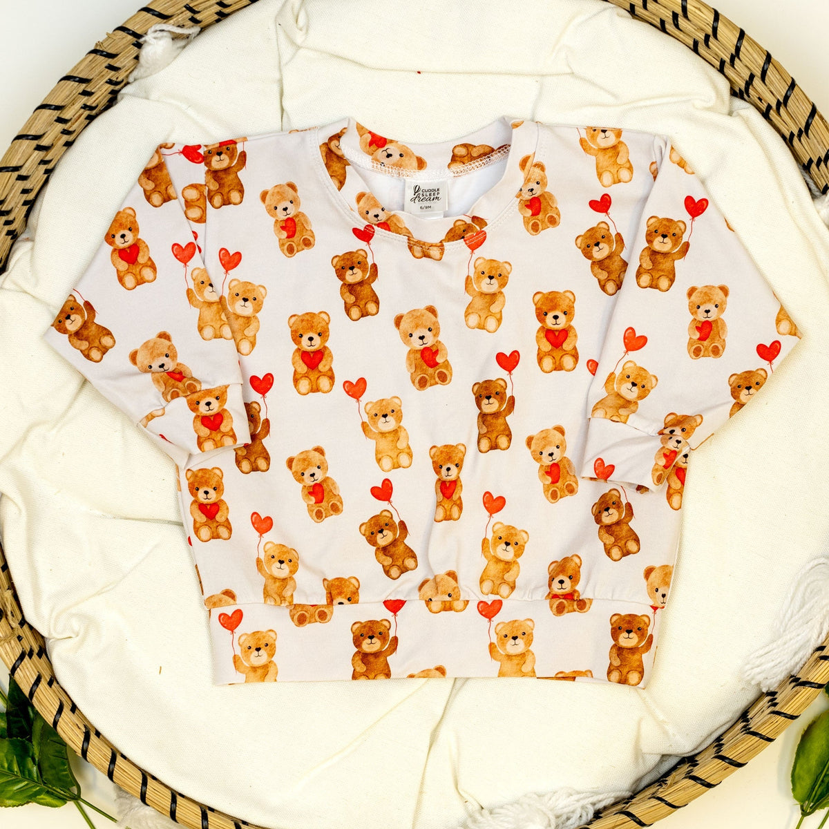 Cuddle Sleep Dream Sweater Valentine Teddy Bear Pullover