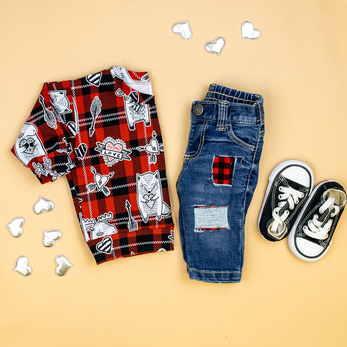 Cuddle Sleep Dream Sweater Valentine Wilderness Plaid Sweatshirt
