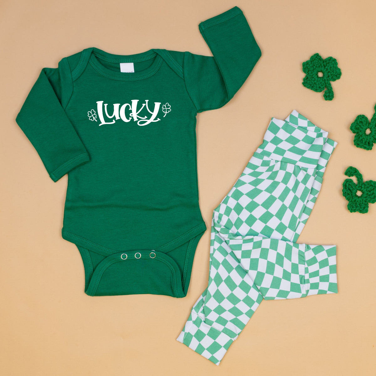 Cuddle Sleep Dream Leggings Wavy Check | St. Patrick&#39;s Day Leggings