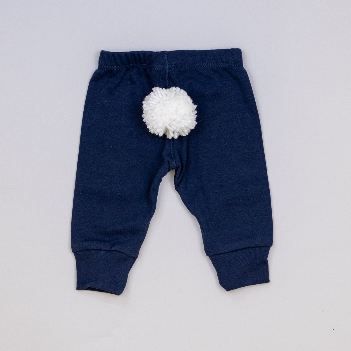Cuddle Sleep Dream White Bunny Tail Pants - Navy