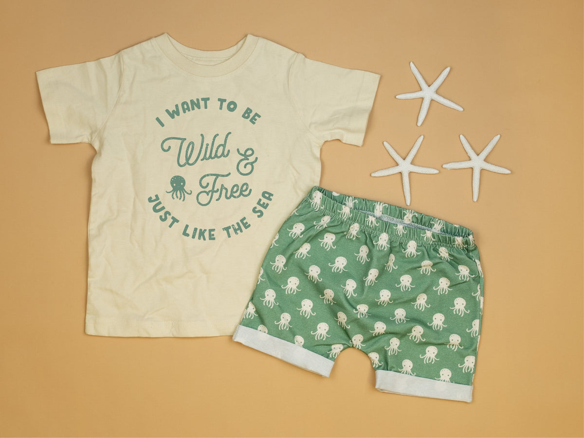 Cuddle Sleep Dream Graphic Tee Wild &amp; Free Octopus | Organic Tshirt
