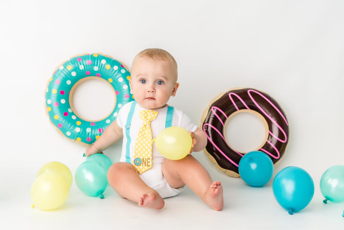 Cuddle Sleep Dream Oh Snap Donut 1st Birthday Onesie