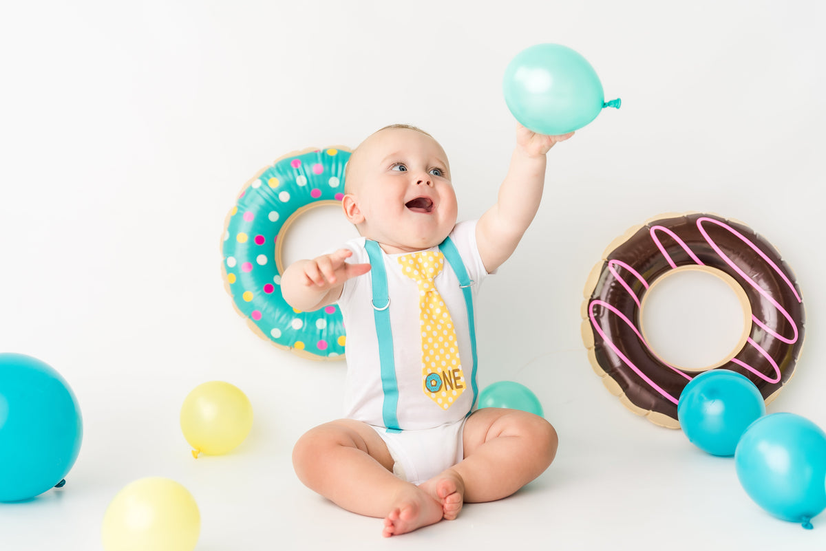 Cuddle Sleep Dream Oh Snap Donut 1st Birthday Onesie