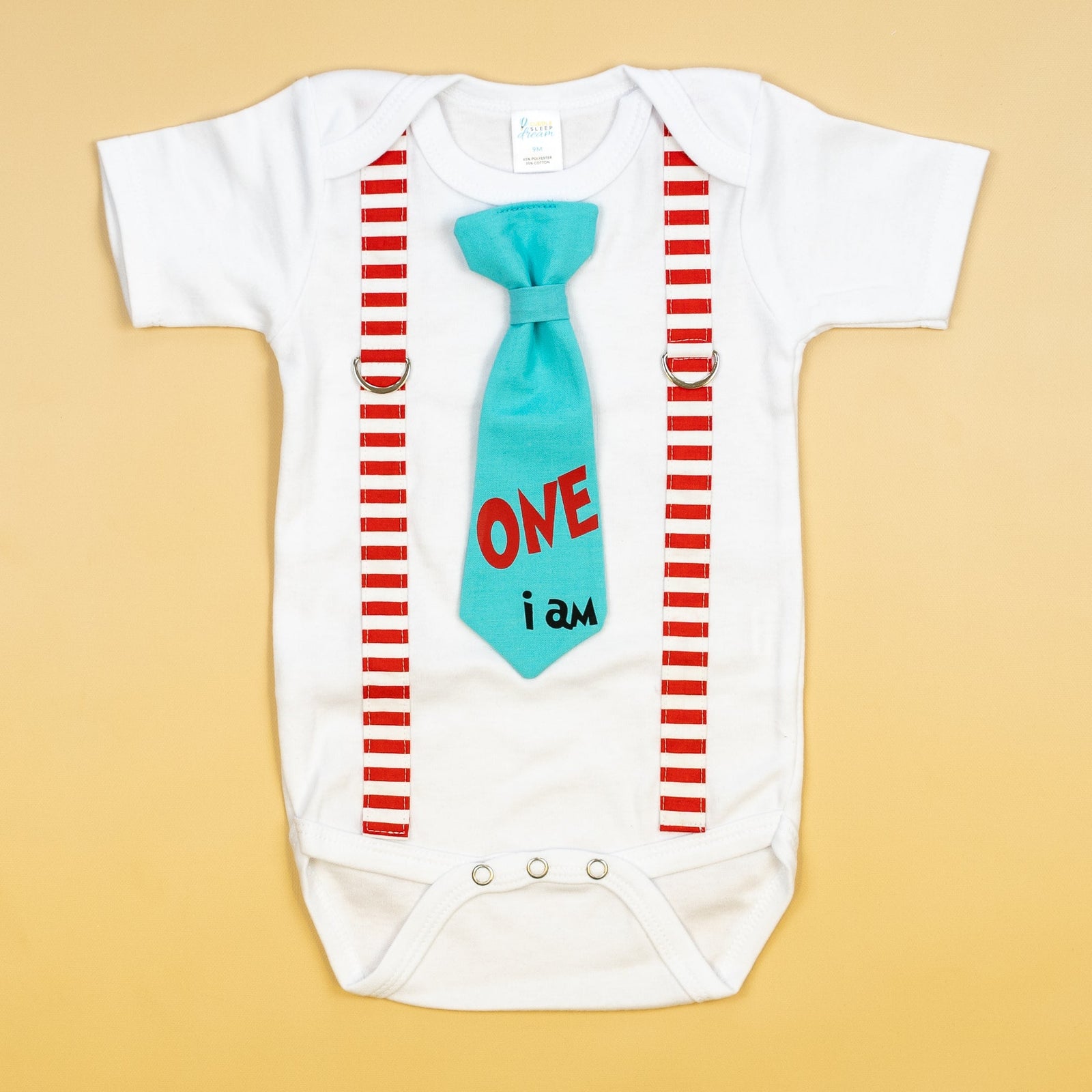 Cuddle Sleep Dream Oh Snap Dr. Seuss 1st Birthday Onesie