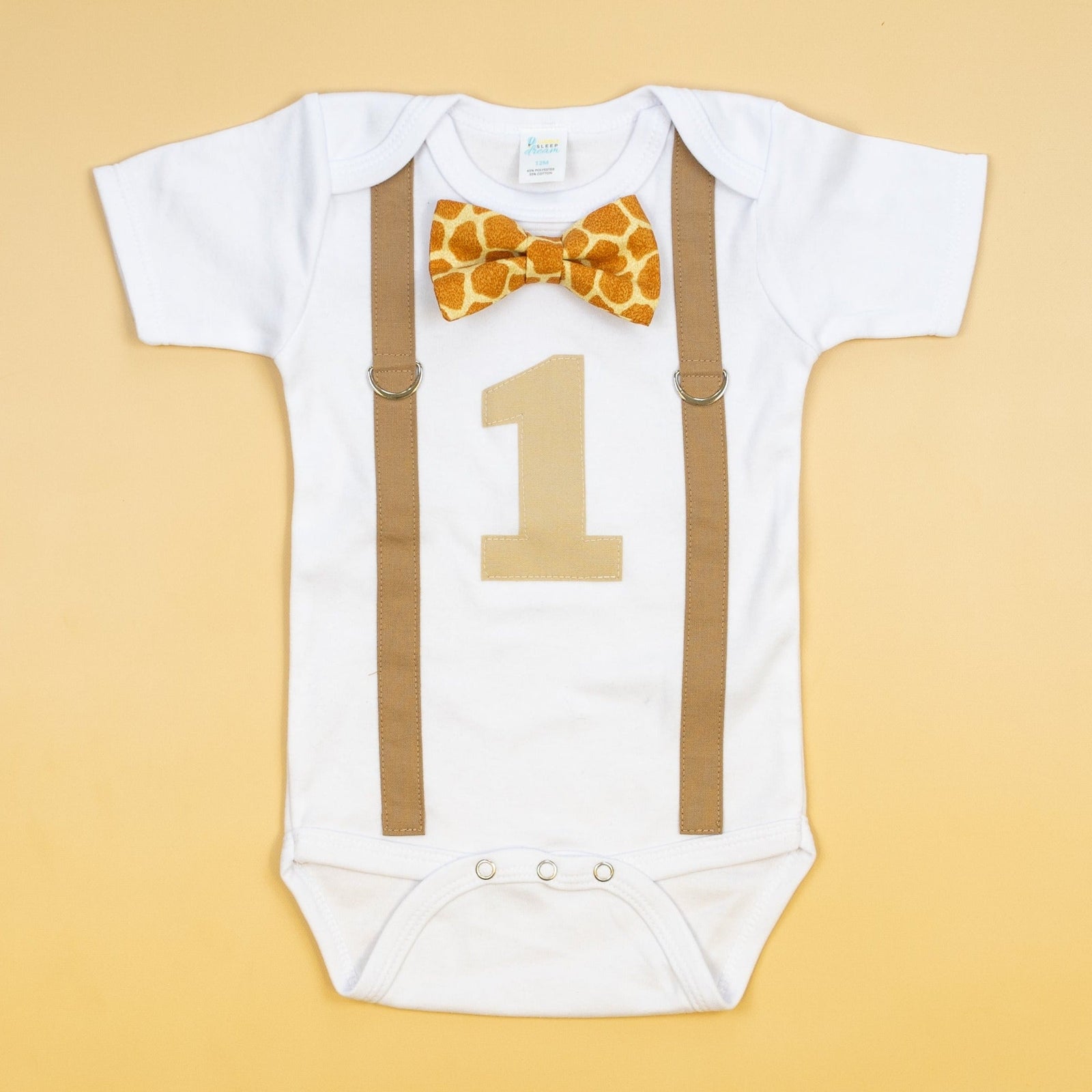 Cuddle Sleep Dream Oh Snap Giraffe 1st Birthday Onesie