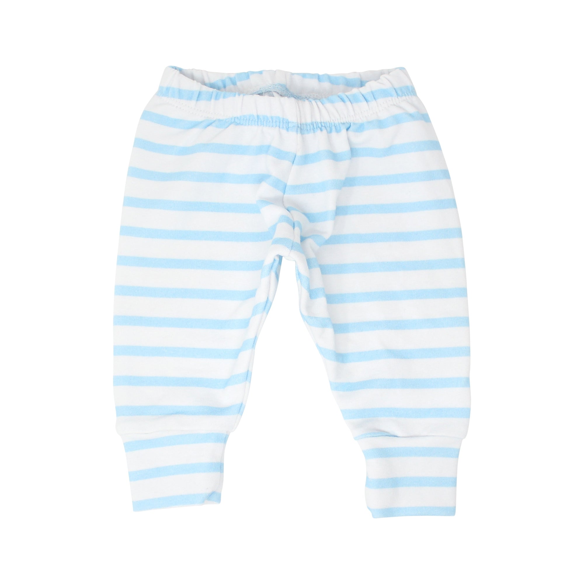 Cuddle Sleep Dream Slim Joggers Blue/White Striped French Terry Joggers