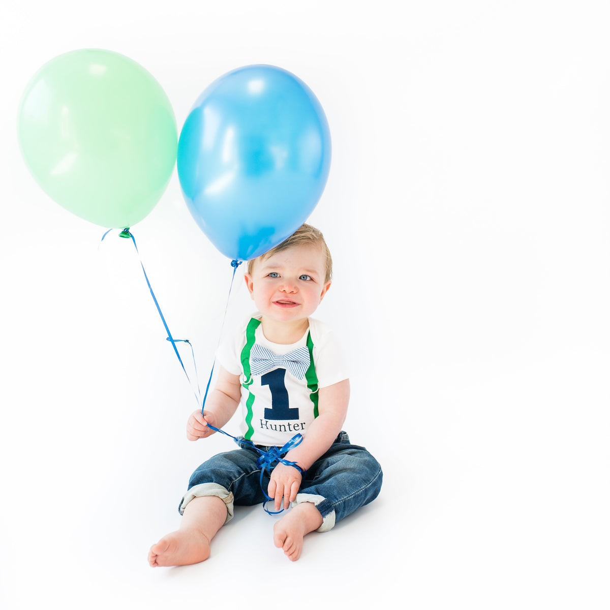 Cuddle Sleep Dream Oh Snap Green &amp; Navy 1st Birthday Onesie Personalized