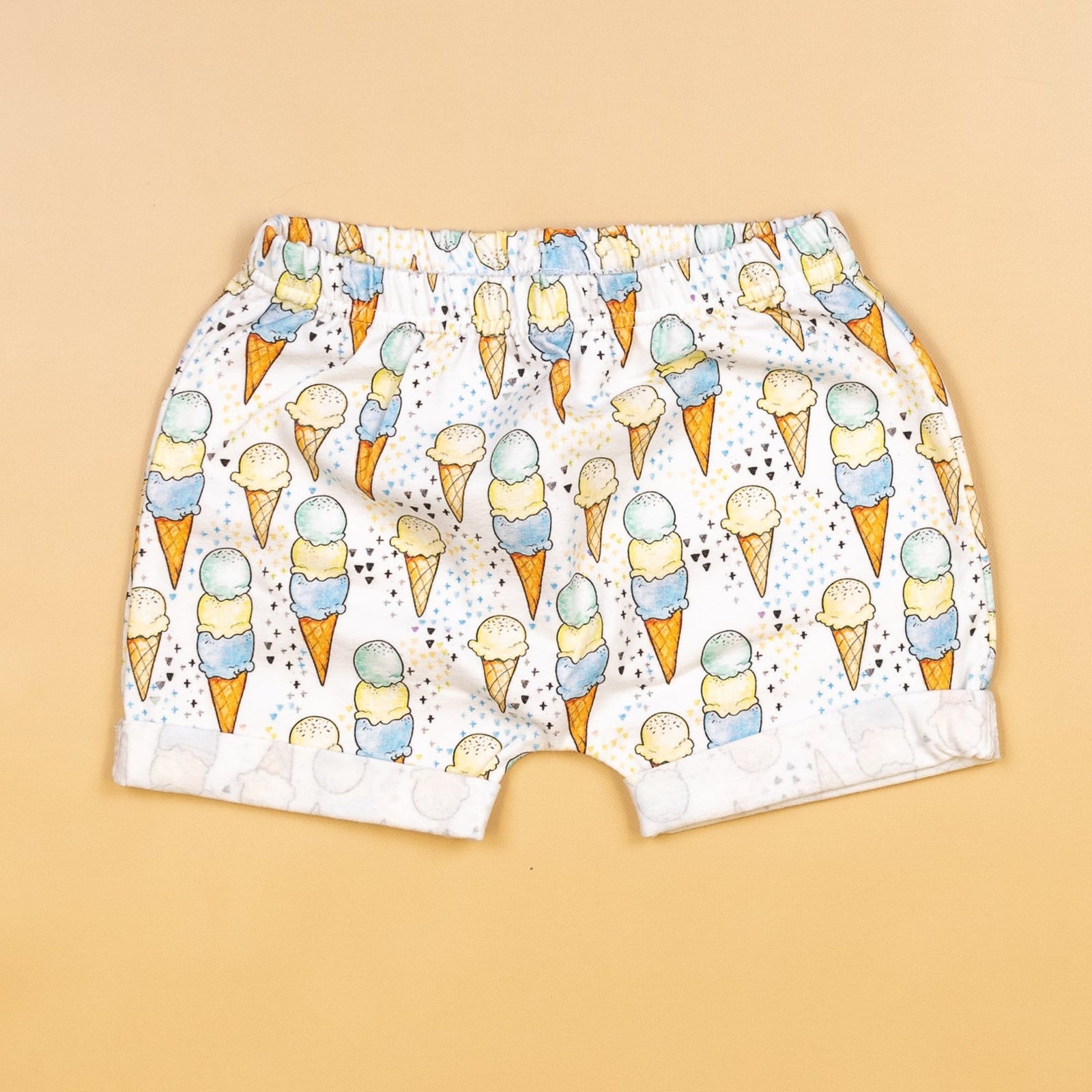 Cuddle Sleep Dream Rolled Hem Shorts Ice Cream Rolled Hem Shorts