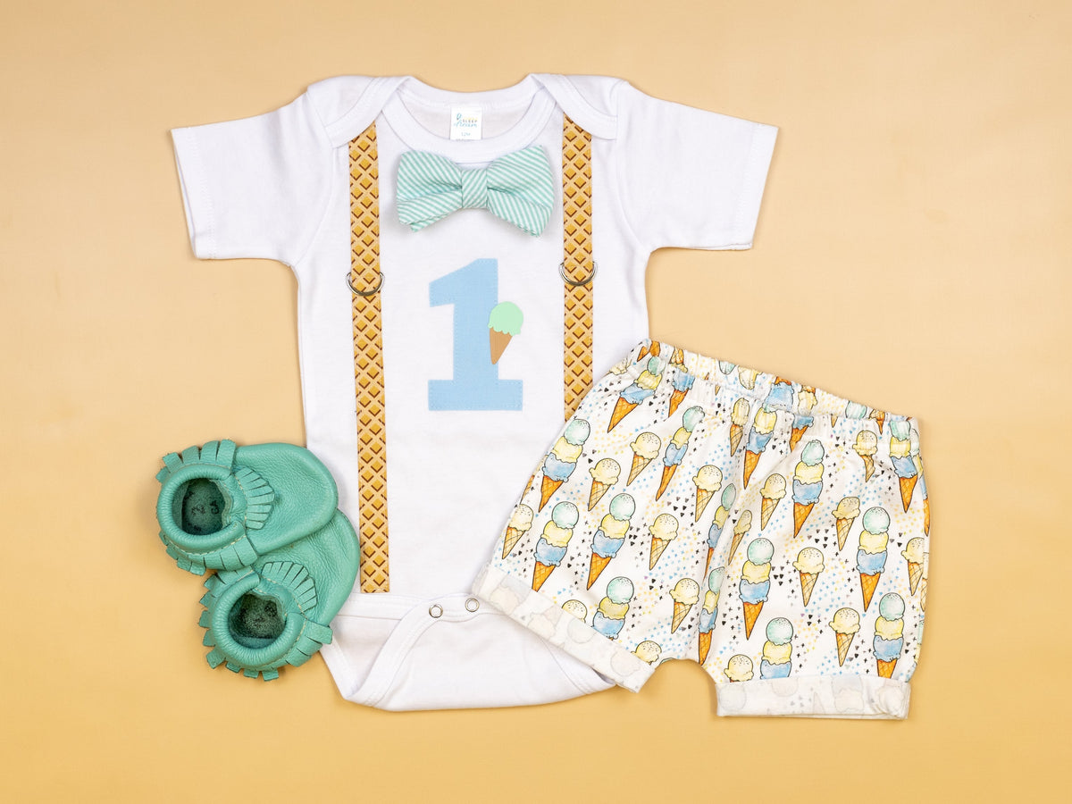 Cuddle Sleep Dream Rolled Hem Shorts Ice Cream Rolled Hem Shorts