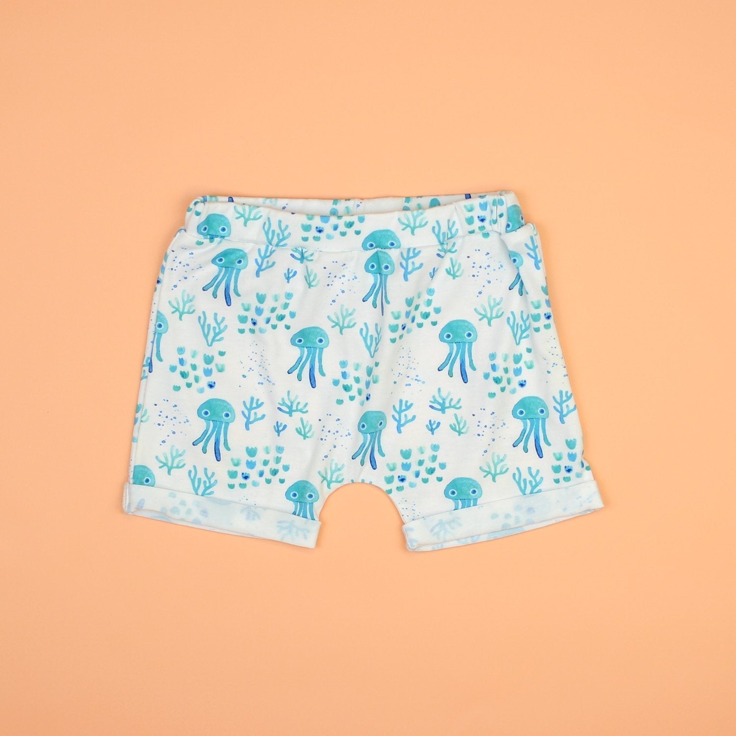 Cuddle Sleep Dream Rolled Hem Shorts Jellyfish Rolled Hem Shorts