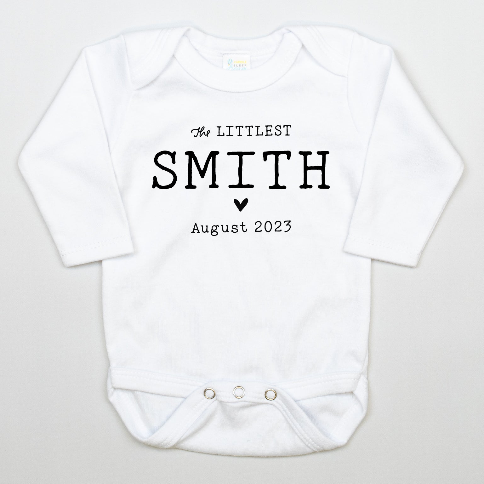 Cuddle Sleep Dream Pregnancy Announcement Bodysuit | Littlest Last Name