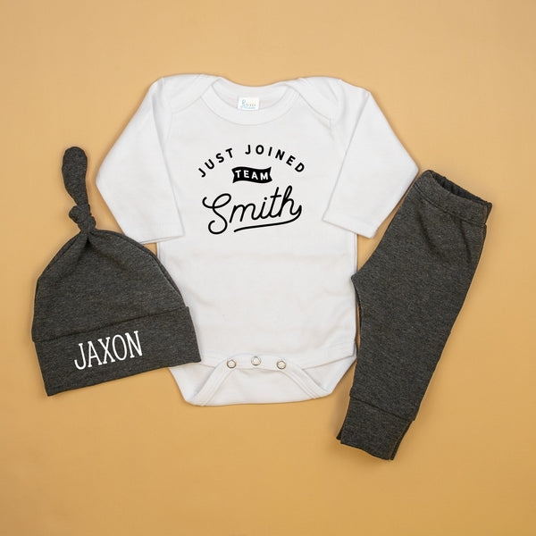 Just Joined Team Personalized Take Home Outfit Cuddle Sleep