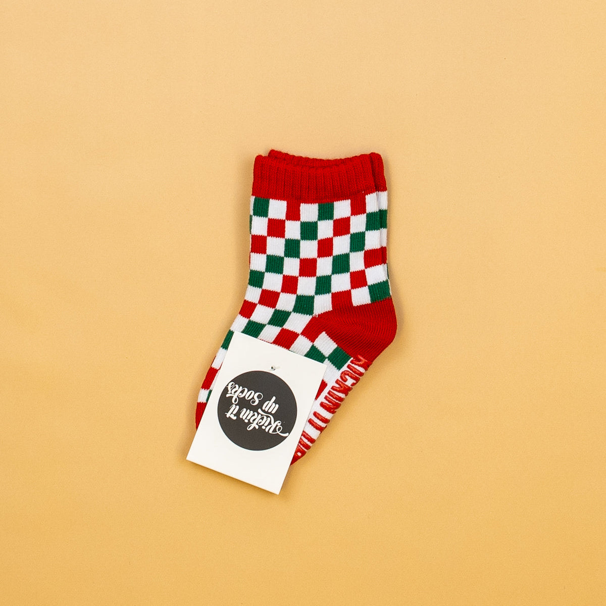 Kickin It Up Socks Baby &amp; Toddler Socks &amp; Tights Socks w/ Christmas Check