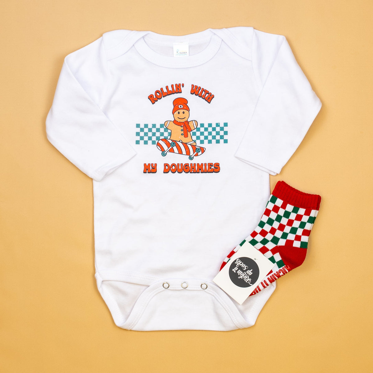 Kickin It Up Socks Baby &amp; Toddler Socks &amp; Tights Socks w/ Christmas Check
