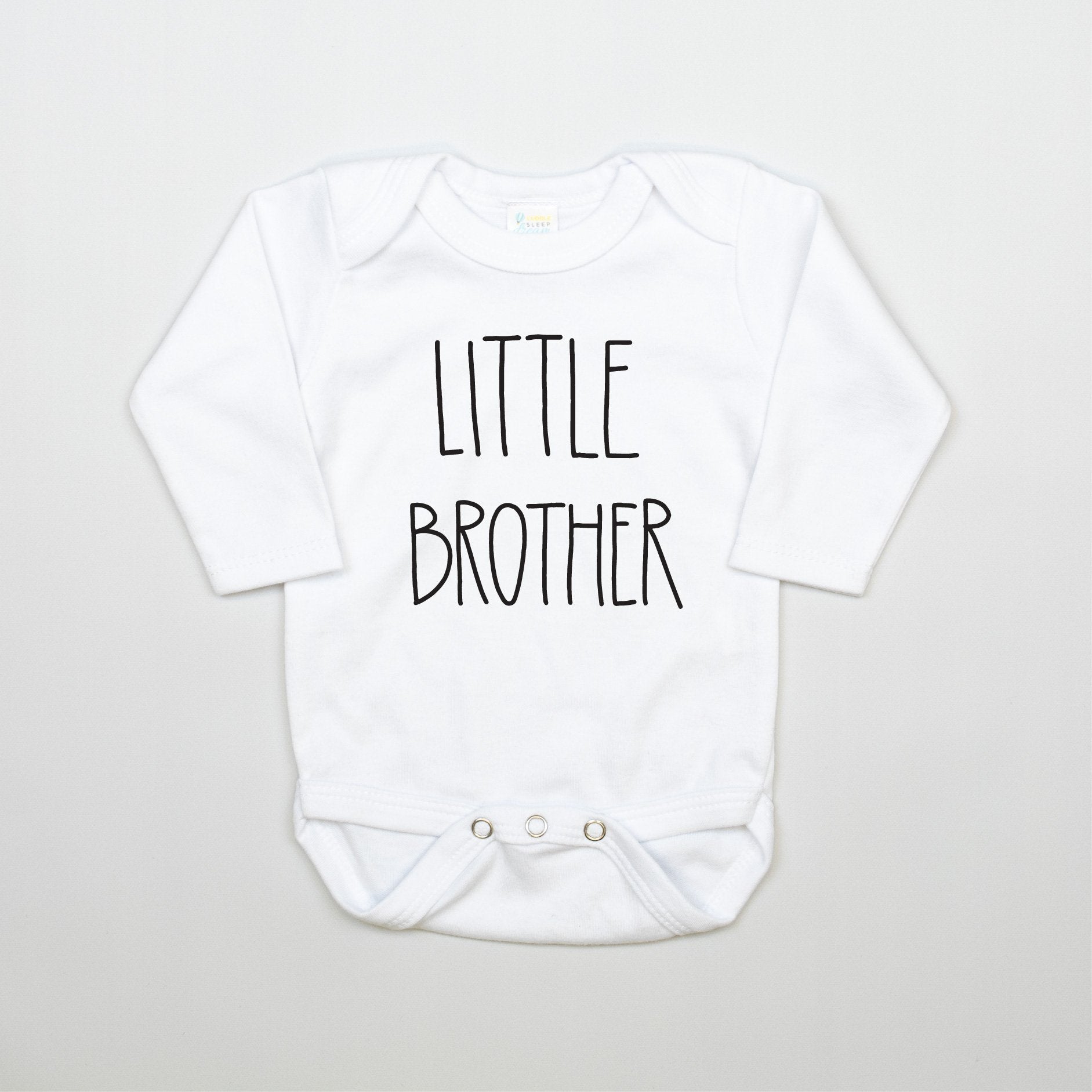 Little Brother Bodysuit  Black & White Minimal Style - Cuddle