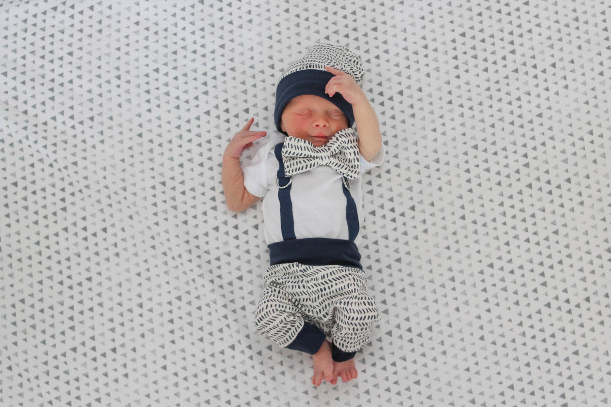 Cuddle Sleep Dream Leggings Navy Dashes Leggings