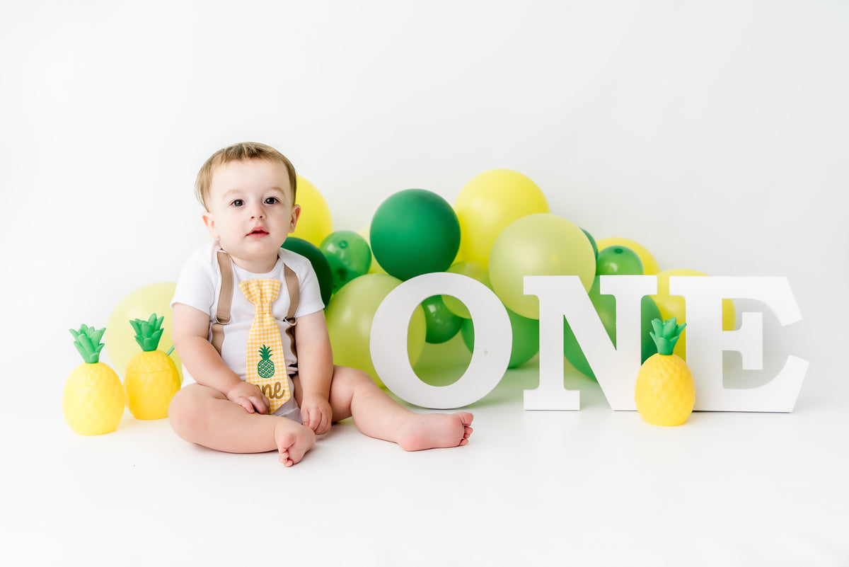 Pineapple 1st Birthday Onesie Boy