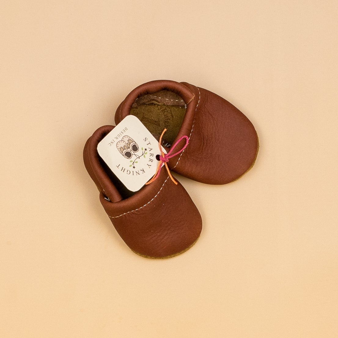 Starry Knight Design Shoes Baby Loafers | Cedar Leather