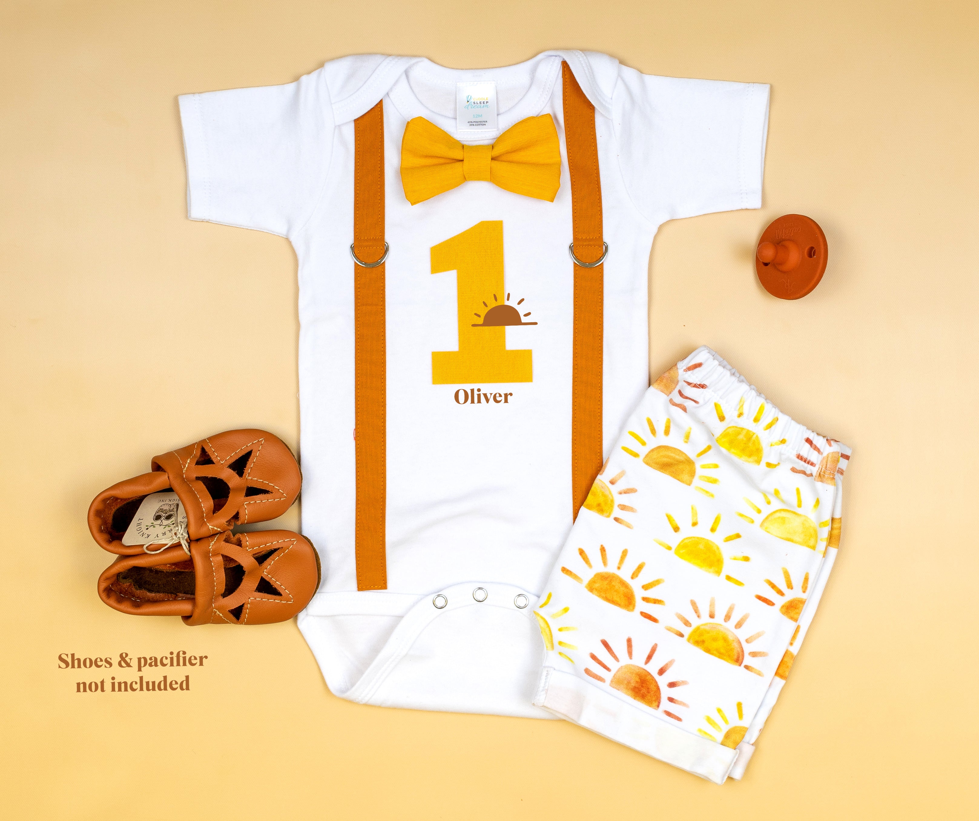 Sun 1st Birthday Outfit Personalized | by Cuddle Sleep Dream 18m Short Sleeve Bodysuit for Infant Sun 1st Birthday Outfit Personalized | by Cuddle Sleep Dream 18m Short Sleeve Bodysuit for Infant