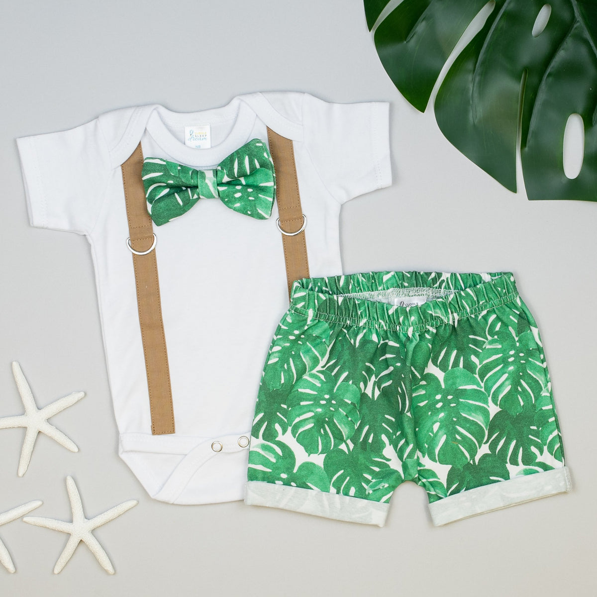 Cuddle Sleep Dream Rolled Hem Shorts Tropical Rolled Hem Shorts