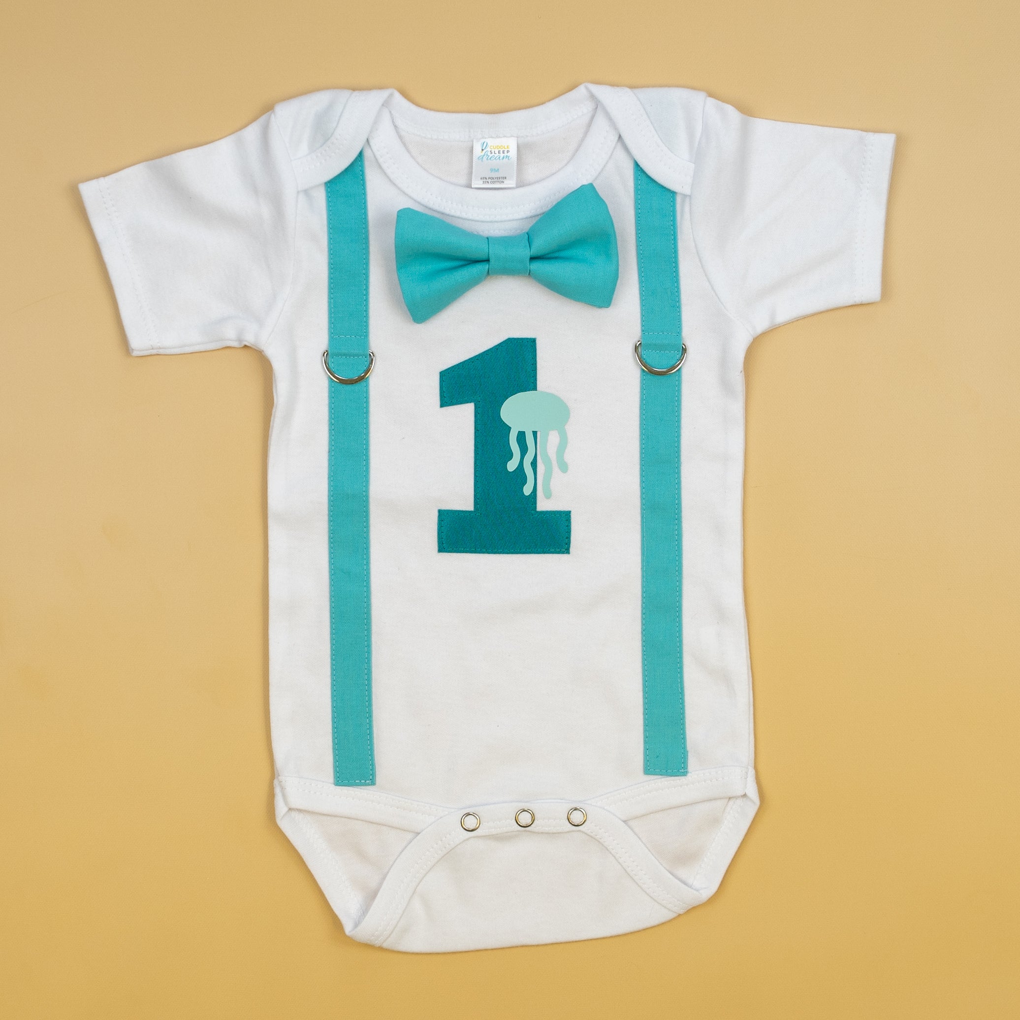 Under The Sea 1st Birthday Outfit for Boys | by Cuddle Sleep Dream 24M Short Sleeve Bodysuit for Infant