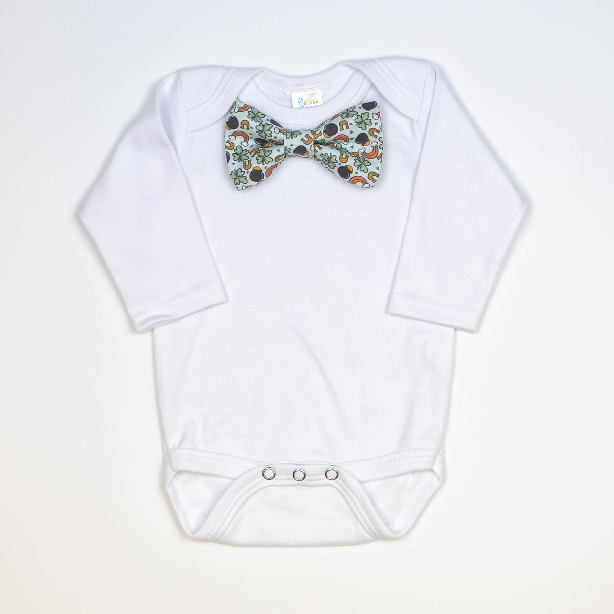 Cuddle Sleep Dream Bowtie Bodysuit St. Patrick&#39;s Day Toss Bowtie Bodysuit