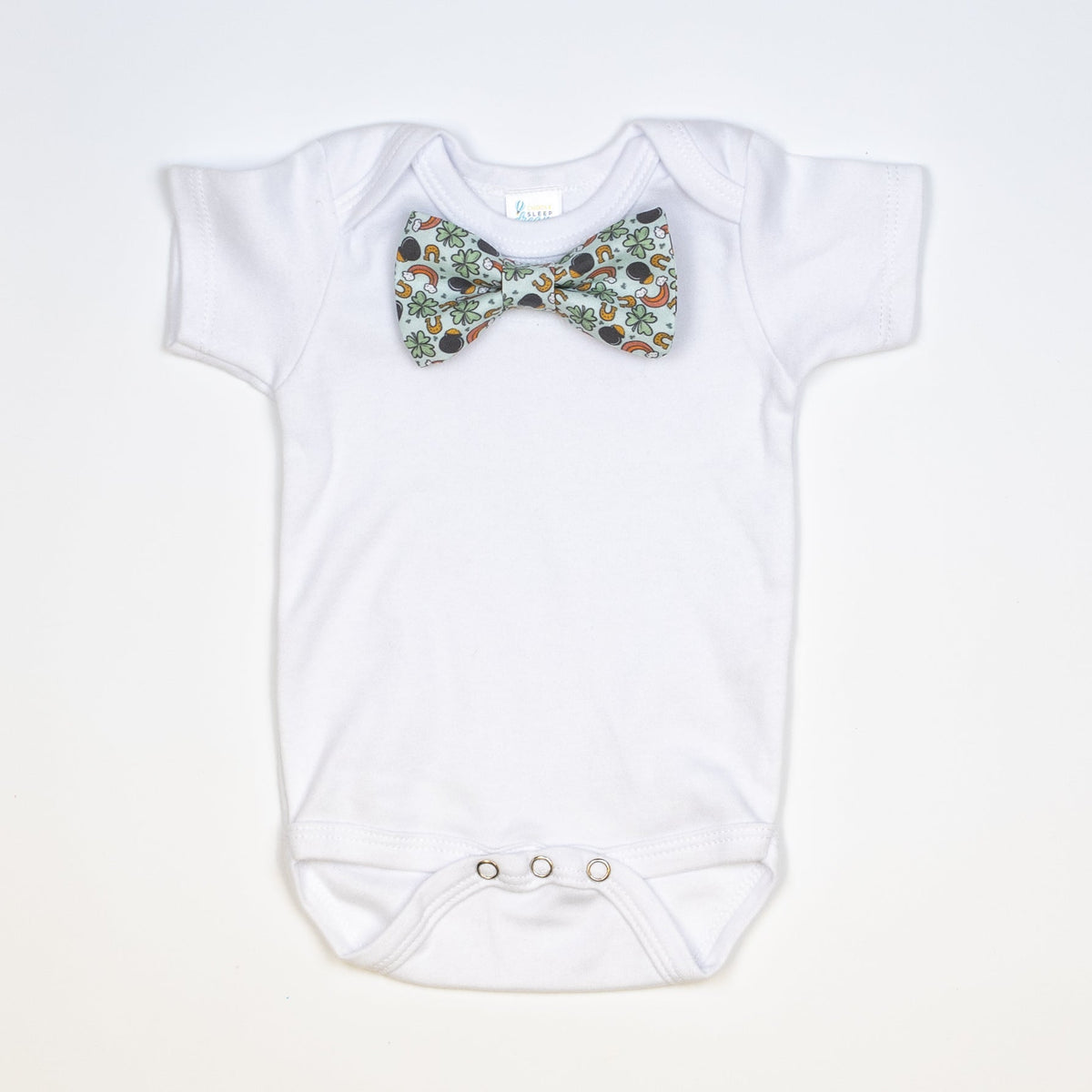 Cuddle Sleep Dream Bowtie Bodysuit St. Patrick&#39;s Day Toss Bowtie Bodysuit