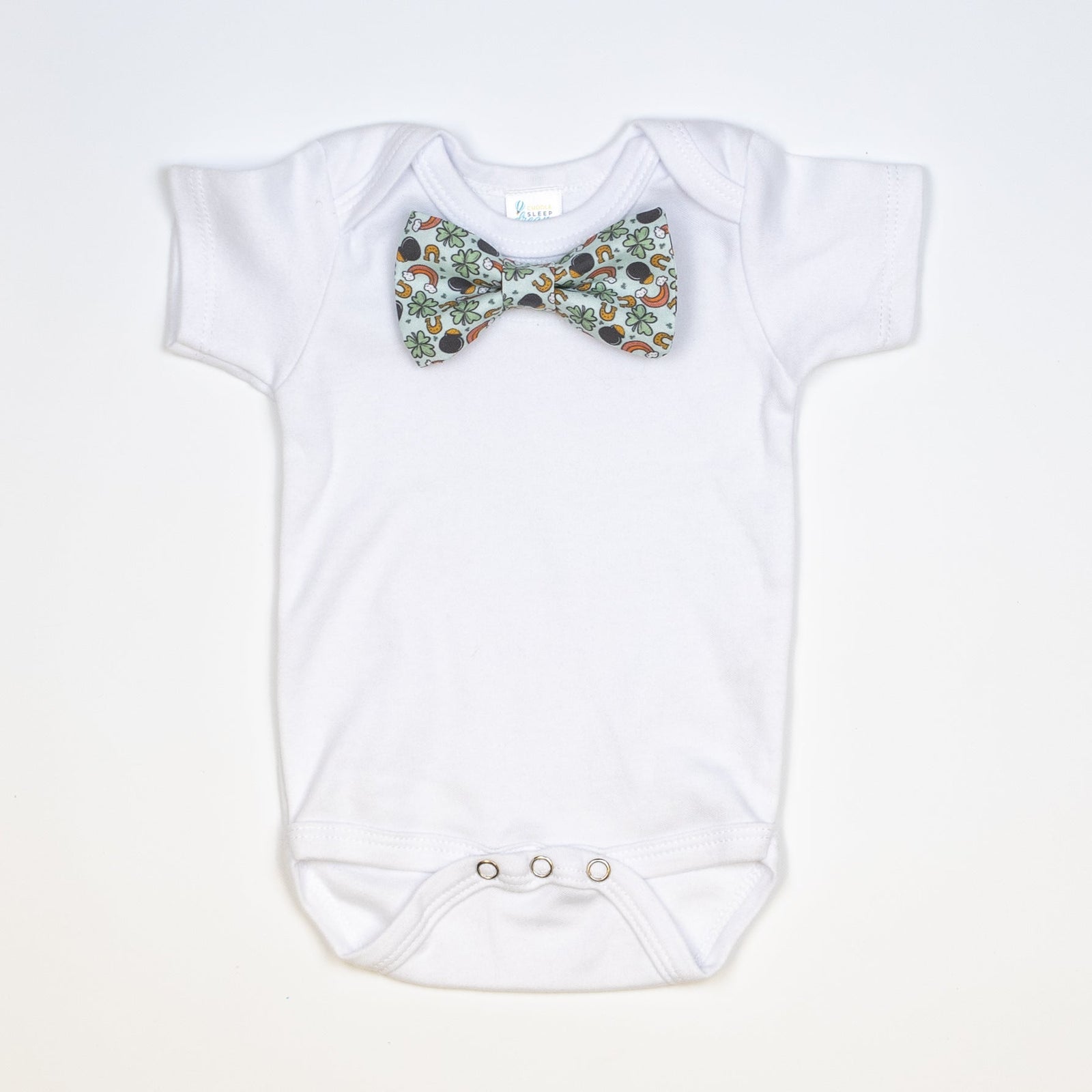 Cuddle Sleep Dream Bowtie Bodysuit St. Patrick's Day Toss Bowtie Bodysuit